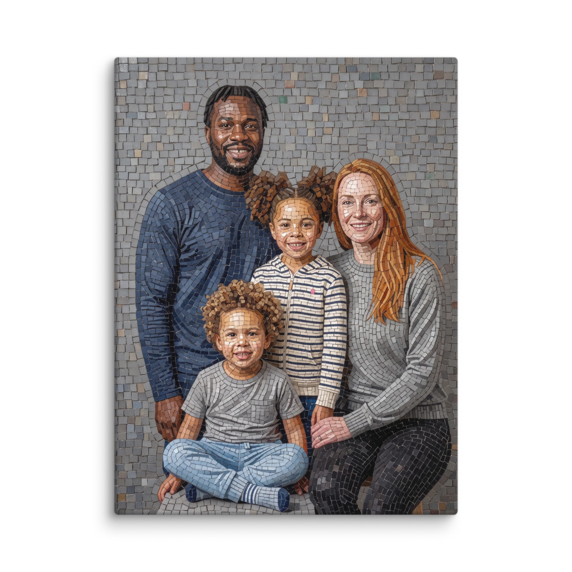 Family Portrait — Stone Mosaic