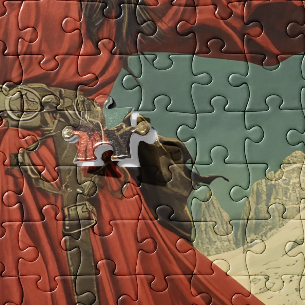Mountain Warrior's Ascent 
 Jigsaw Puzzle