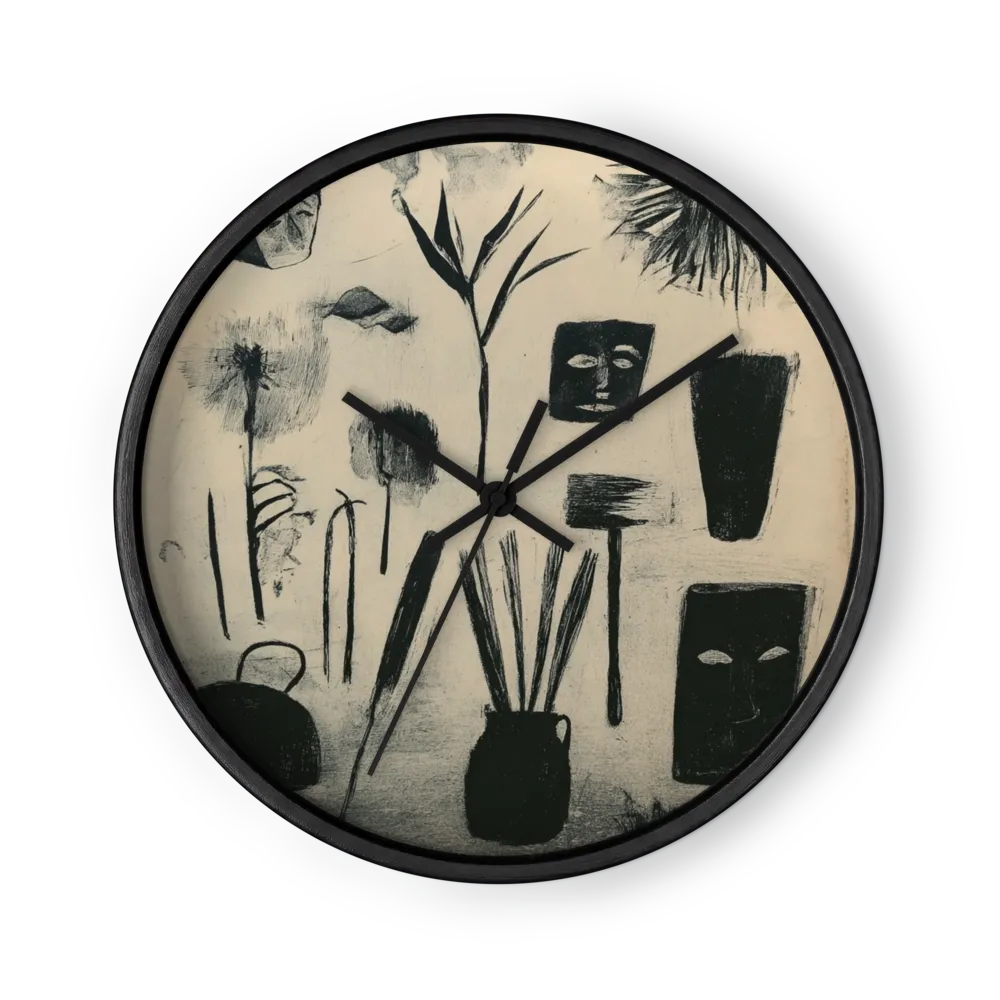 Primitive Motifs | Wall Clock