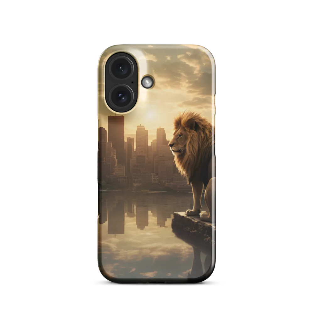 The Lion's Gaze Over the Urban Symphony