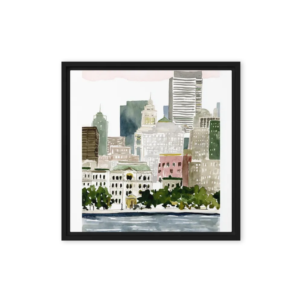Urban Reflections 
 Poster with Black Frame | 10″x 10″