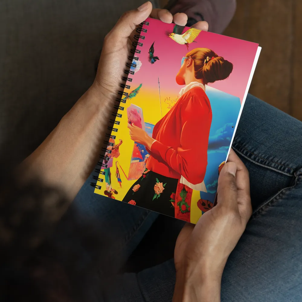 Woman in a Dreamscape 
 Spiral Notebook | 140 pages