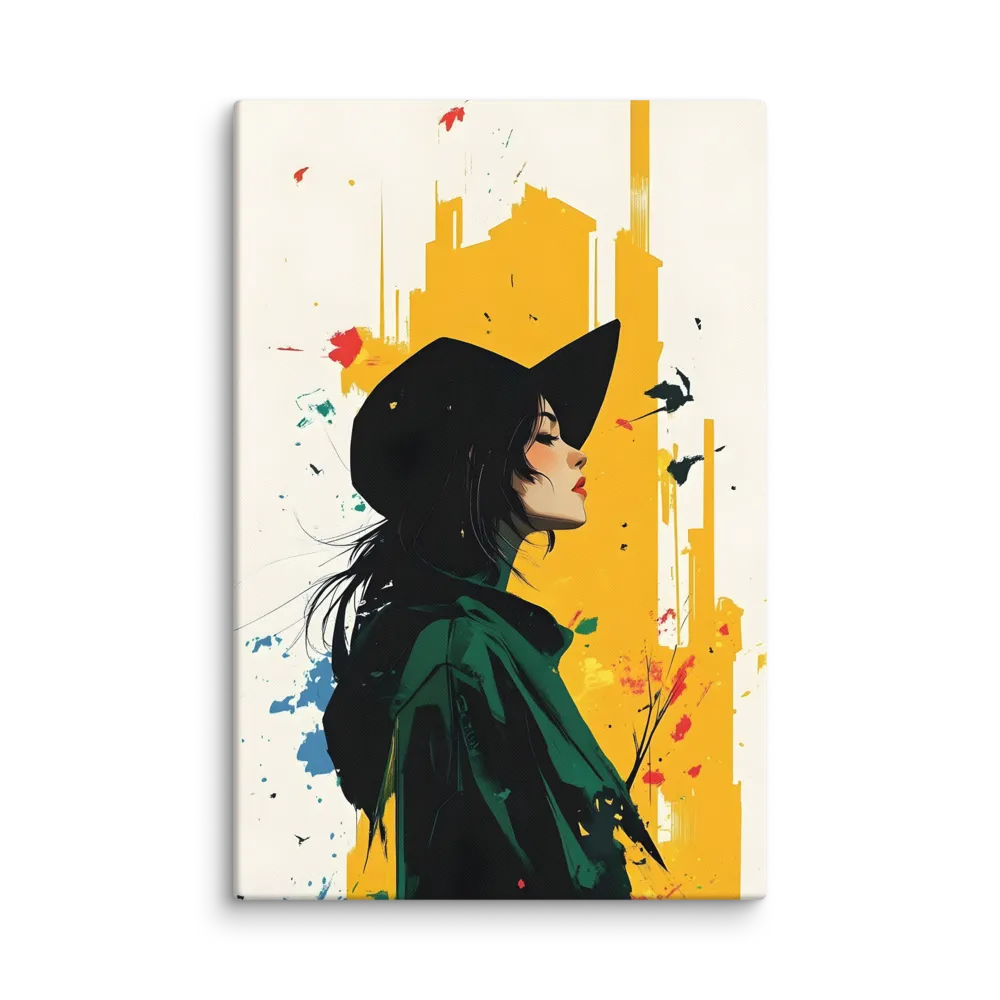 Profile in Ochre 
 Canvas | 40″x 60″