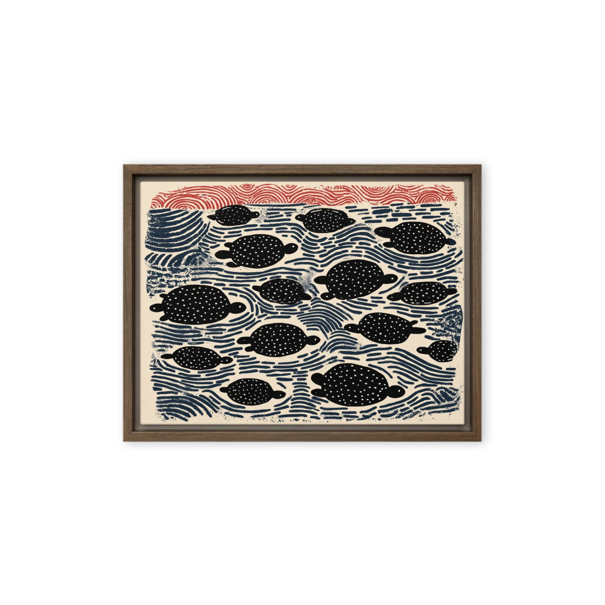Sea Turtles in Waves