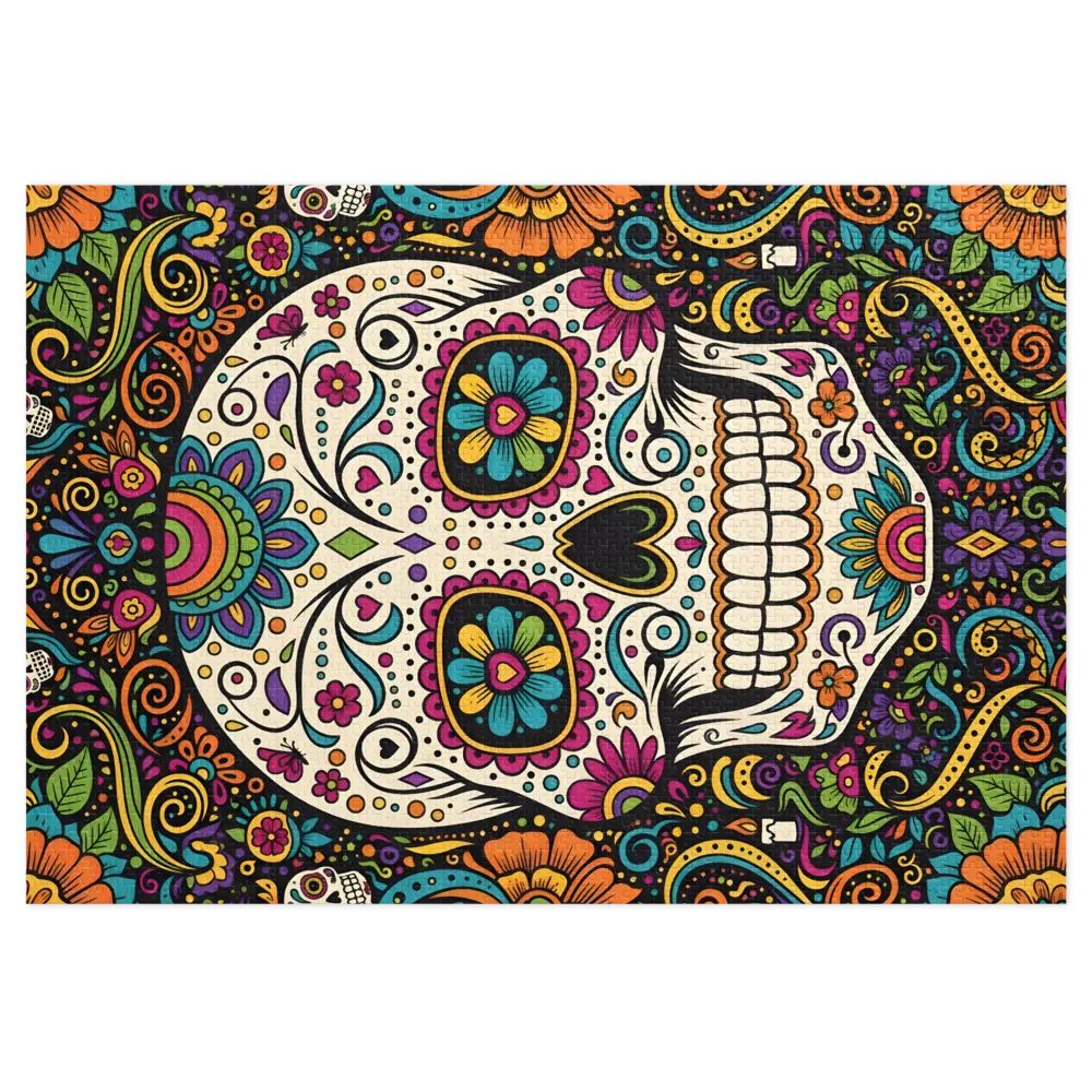 Floral Sugar Skull | Jigsaw Puzzles