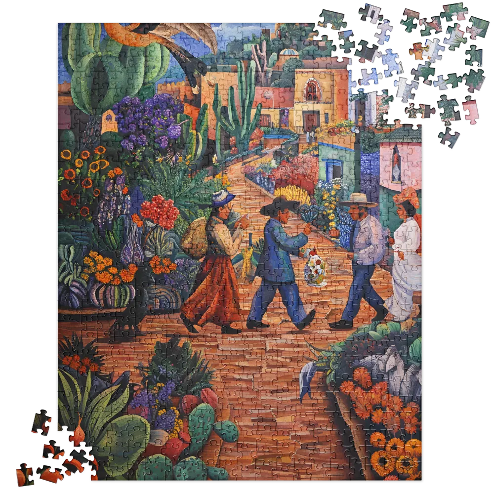 Vibrant Village Life 
 Jigsaw Puzzle