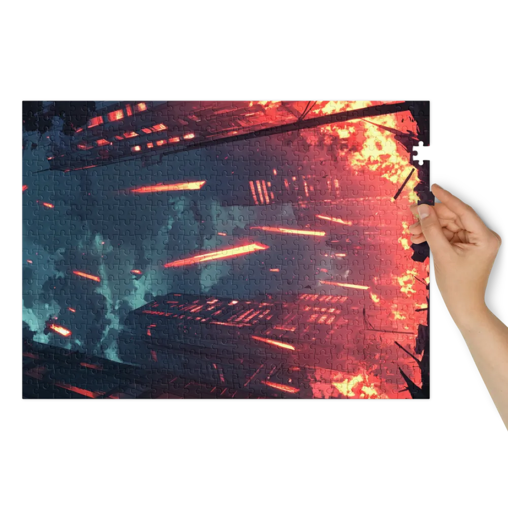 Rain of Fire 
 Jigsaw Puzzle in Tin Box