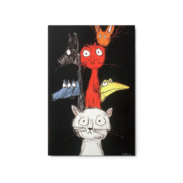 Quirky Animal Tower | Art Print