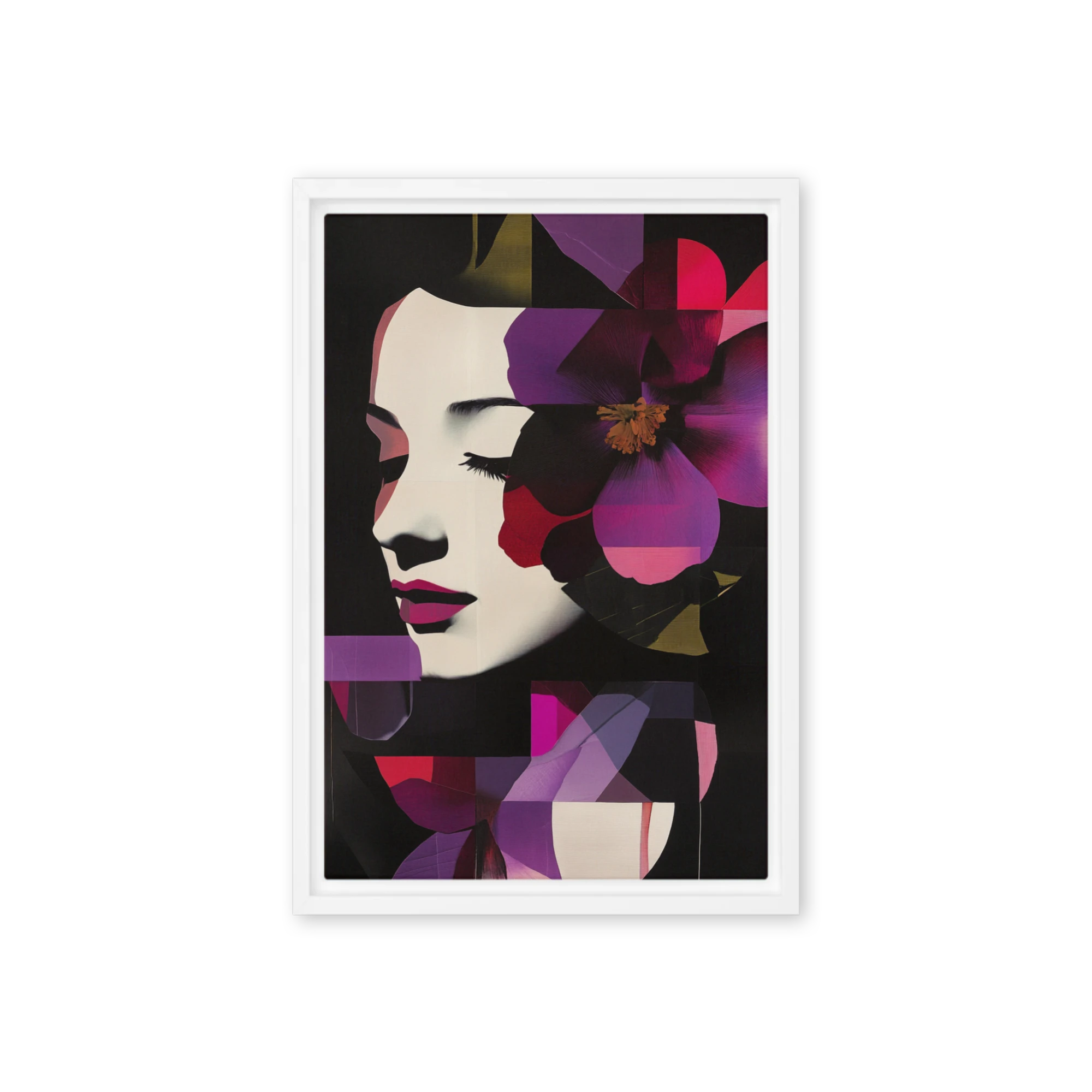 Chromatic Bloom Portrait | Art Print