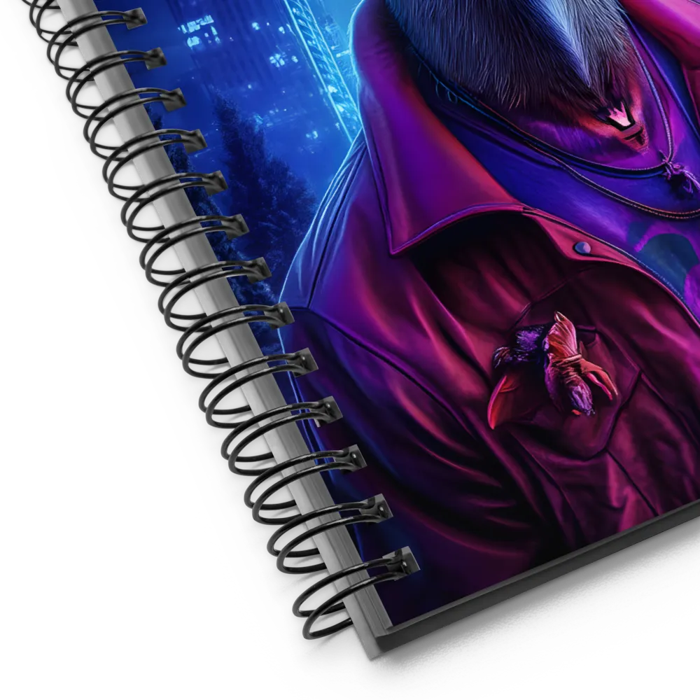 Cyberpunk Stag 
 Spiral Notebook | 140 pages