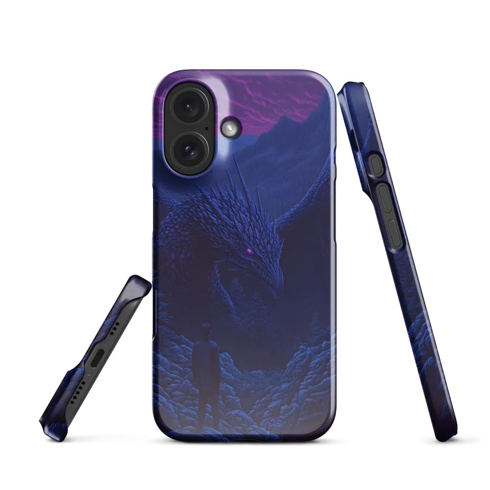 Lone Figure, Mythic Dragon 
 iPhone 12 | Snap Case