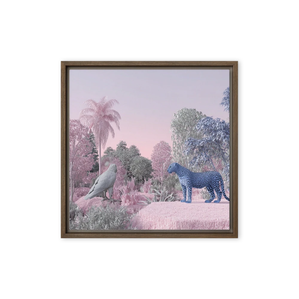 The Blue Leopard's Domain | Art Print