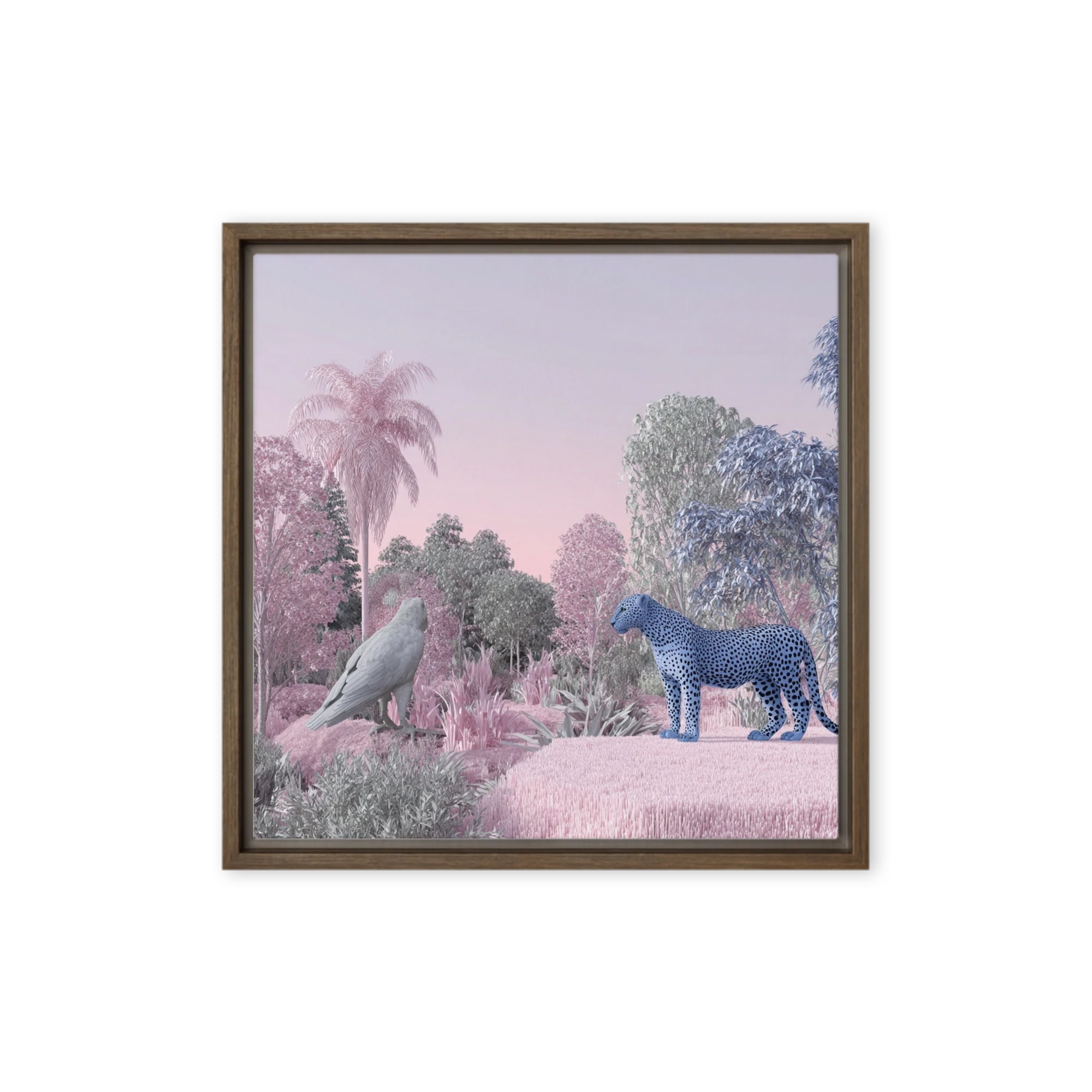 The Blue Leopard's Domain | Art Print