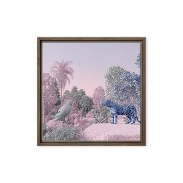 The Blue Leopard's Domain | Art Print