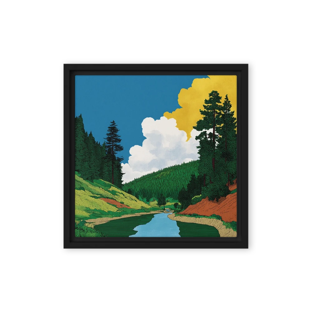 Mountain River Valley | Art Print