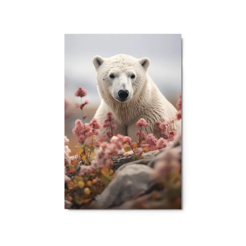 Curiosity Among Blooms: The Polar Bear