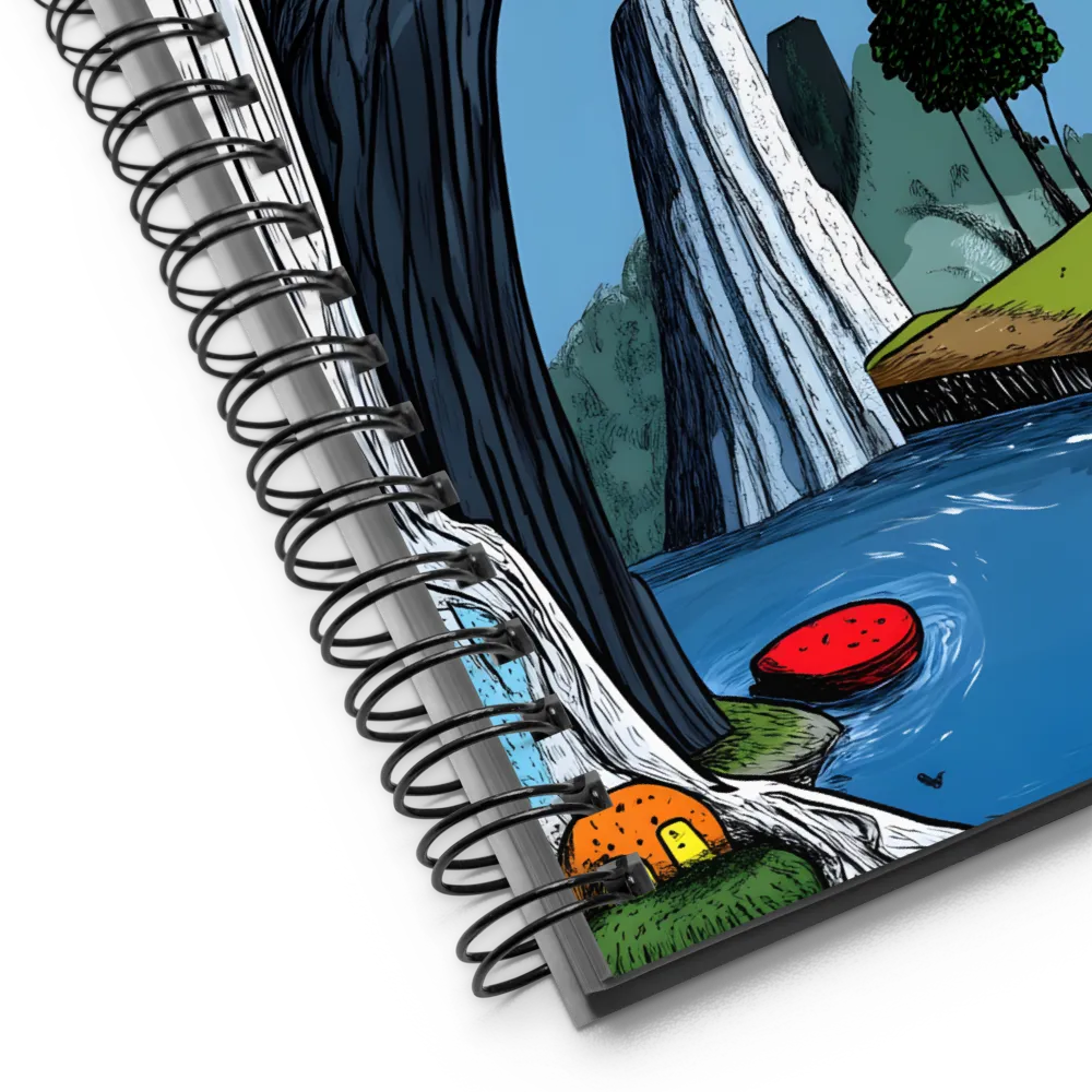 Cliffside Wanderer's Dream 
 Spiral Notebook | 140 pages