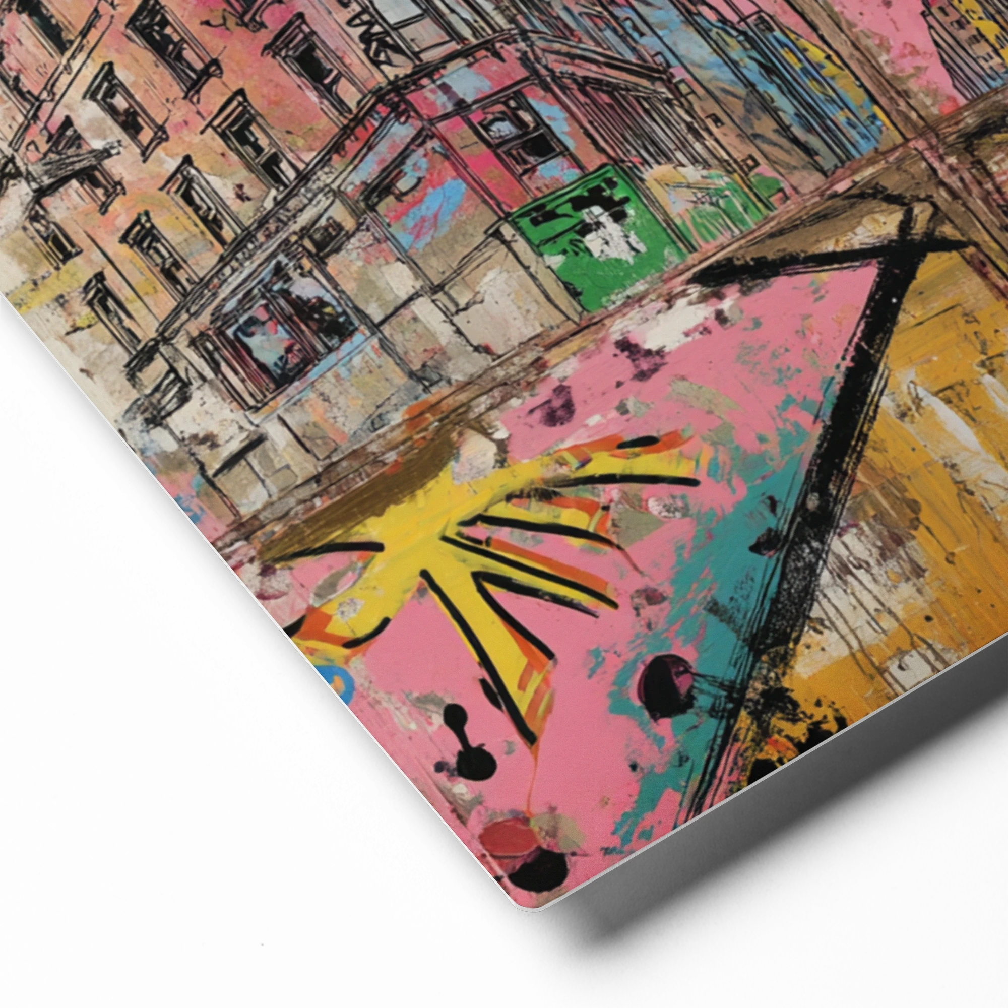 Urban Intersection in Pink | Art Print