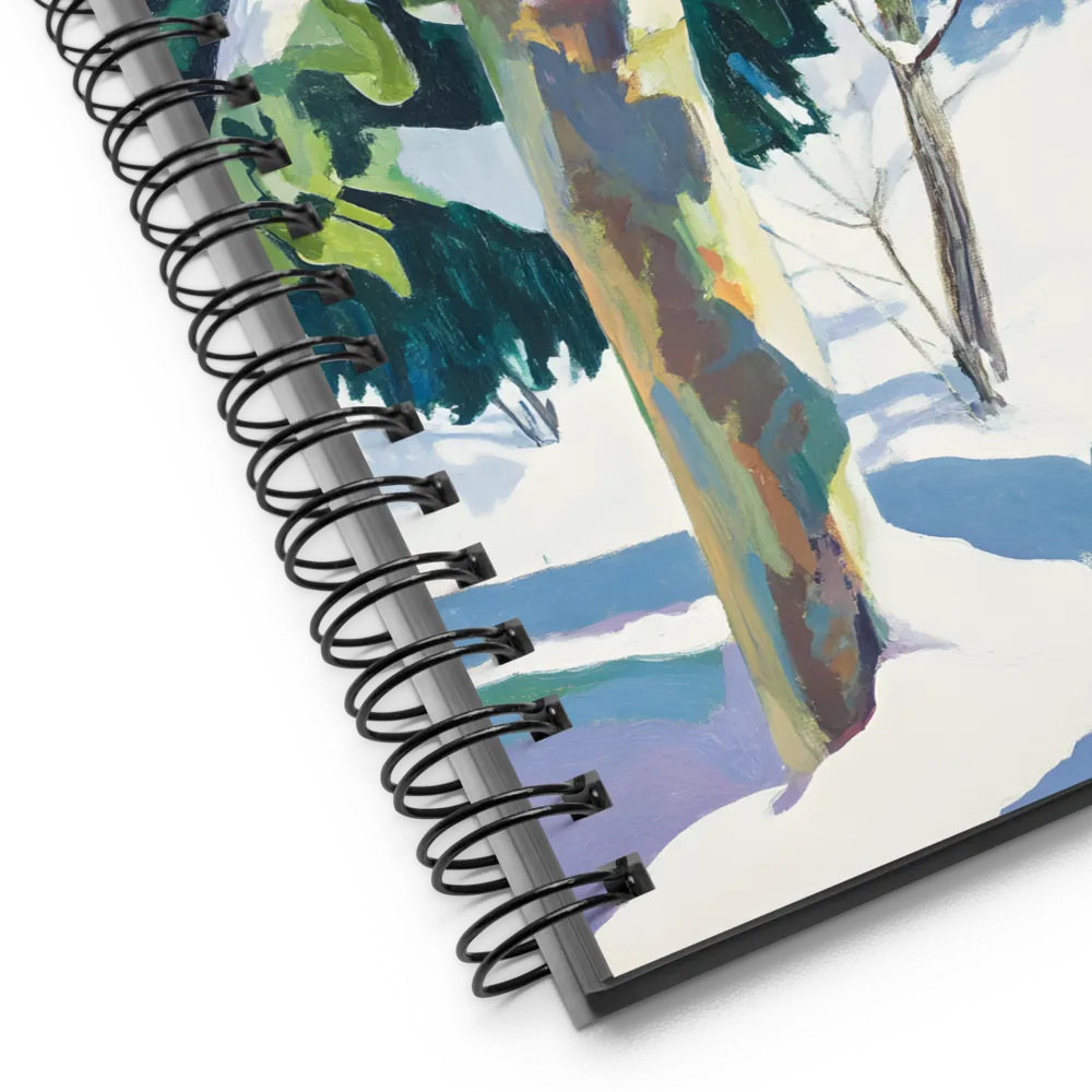 Winter's Serene Embrace 
 Spiral Notebook | 140 pages