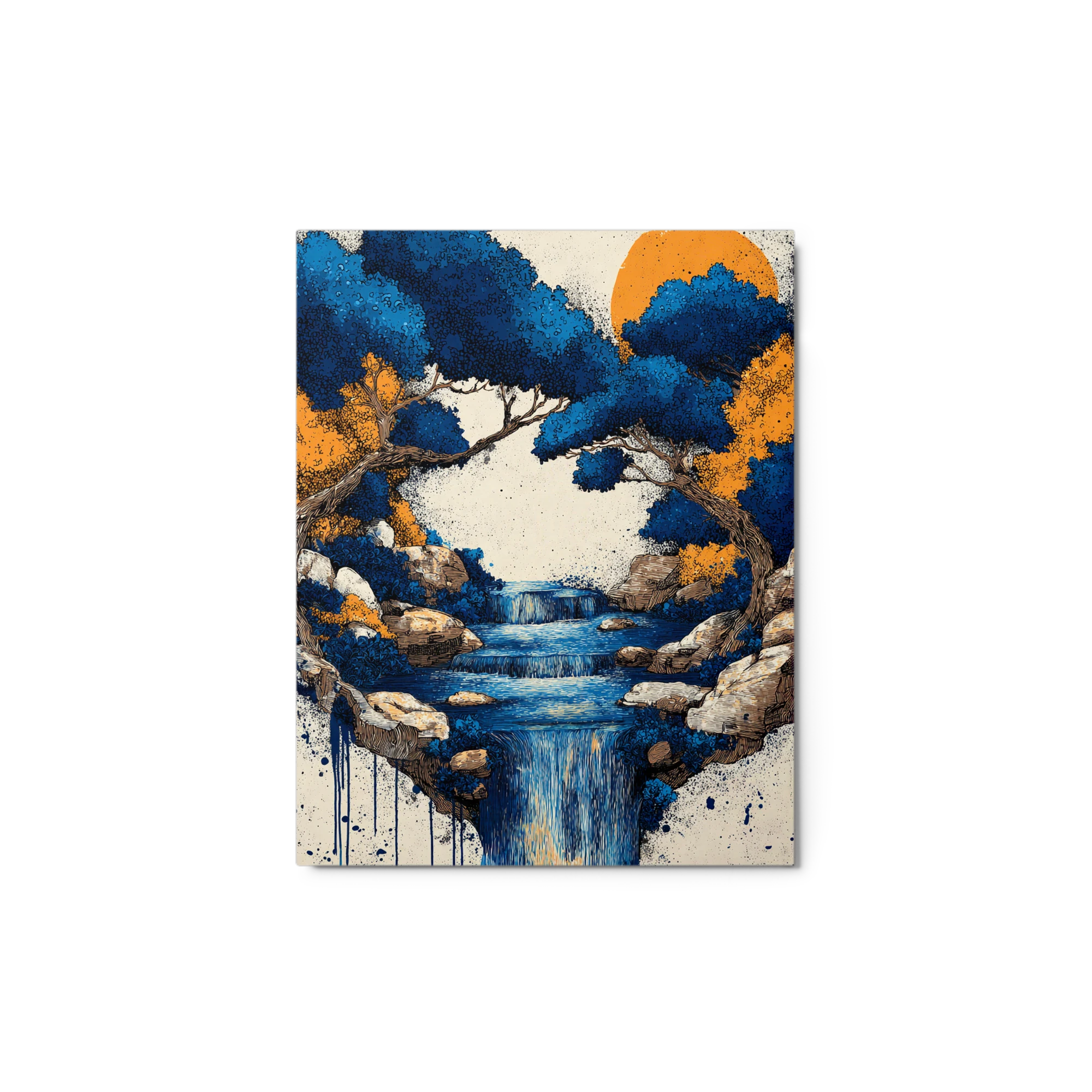 Blue Cascade and Sun