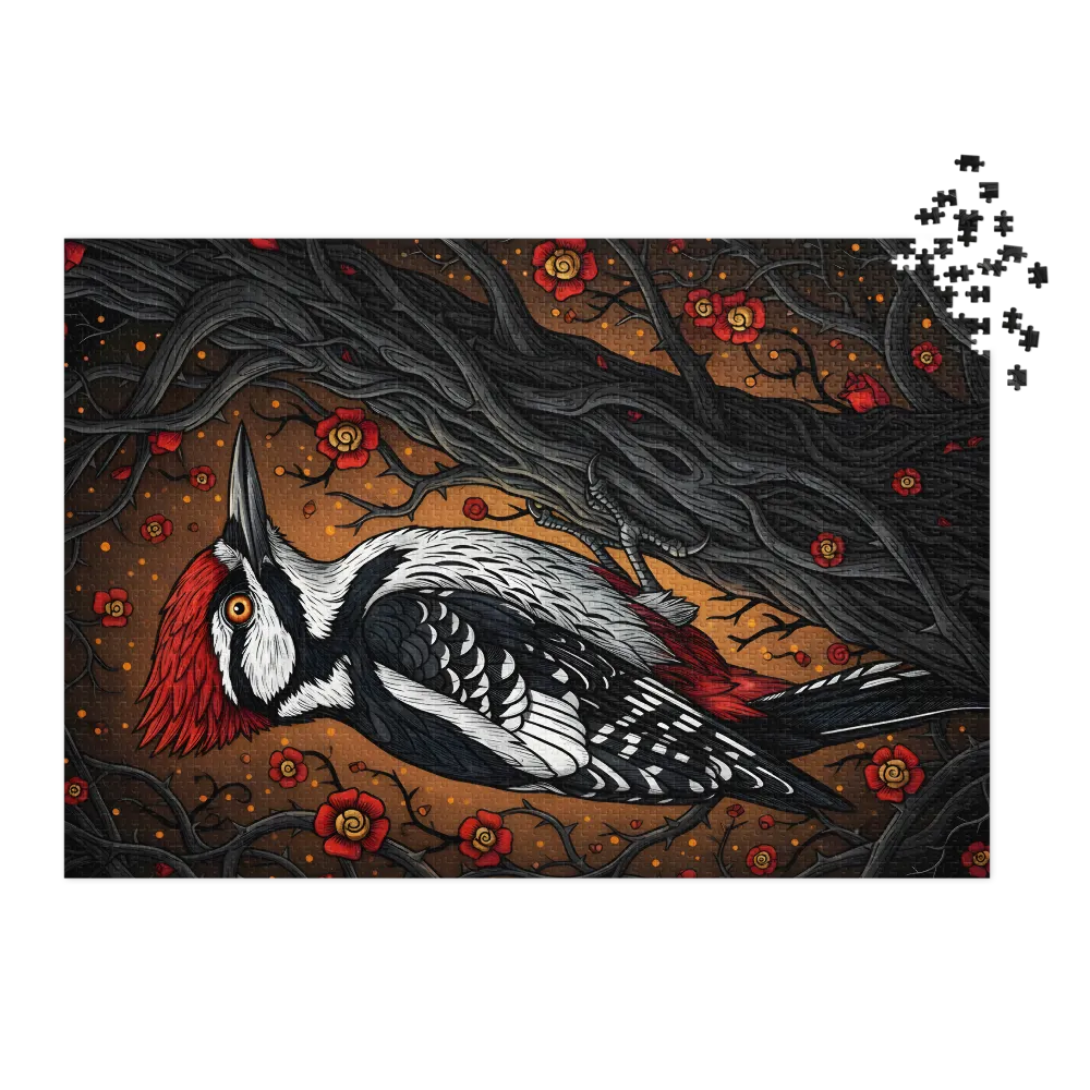 Woodpecker in Bloom