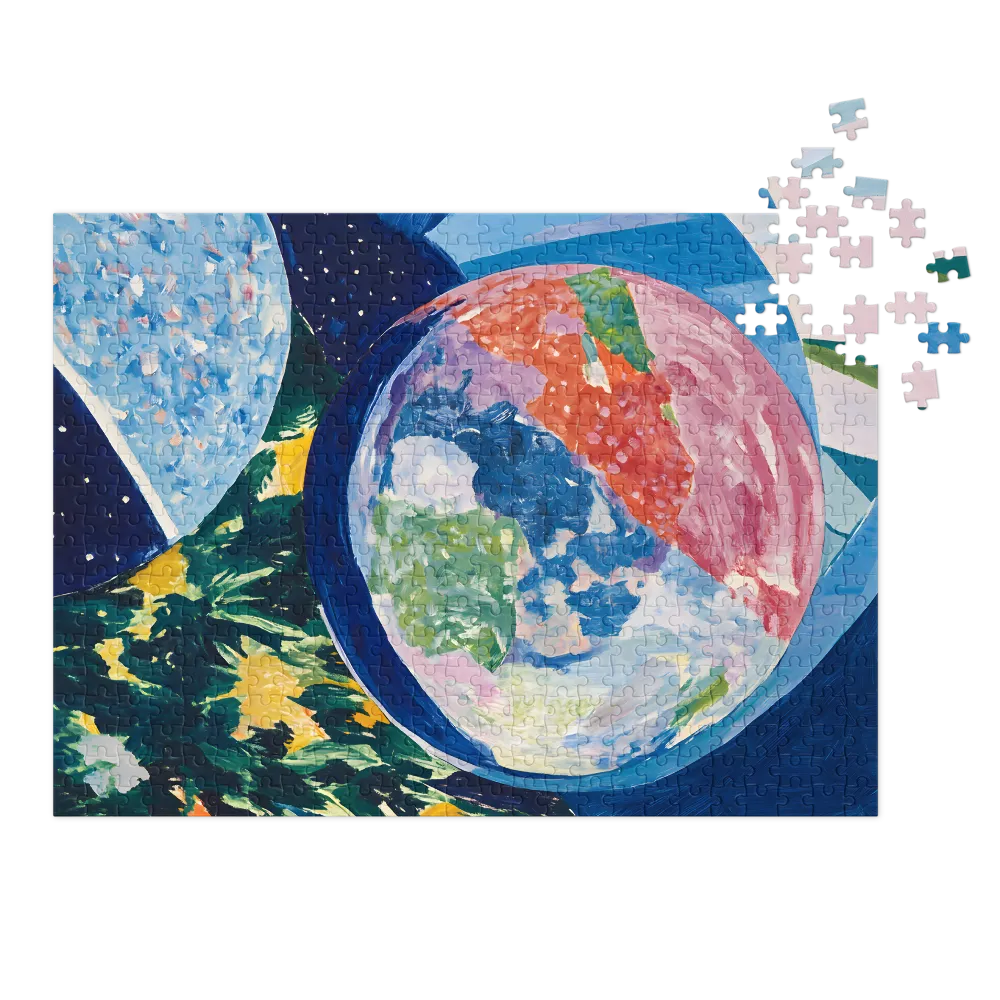 Colorful Abstract Planets