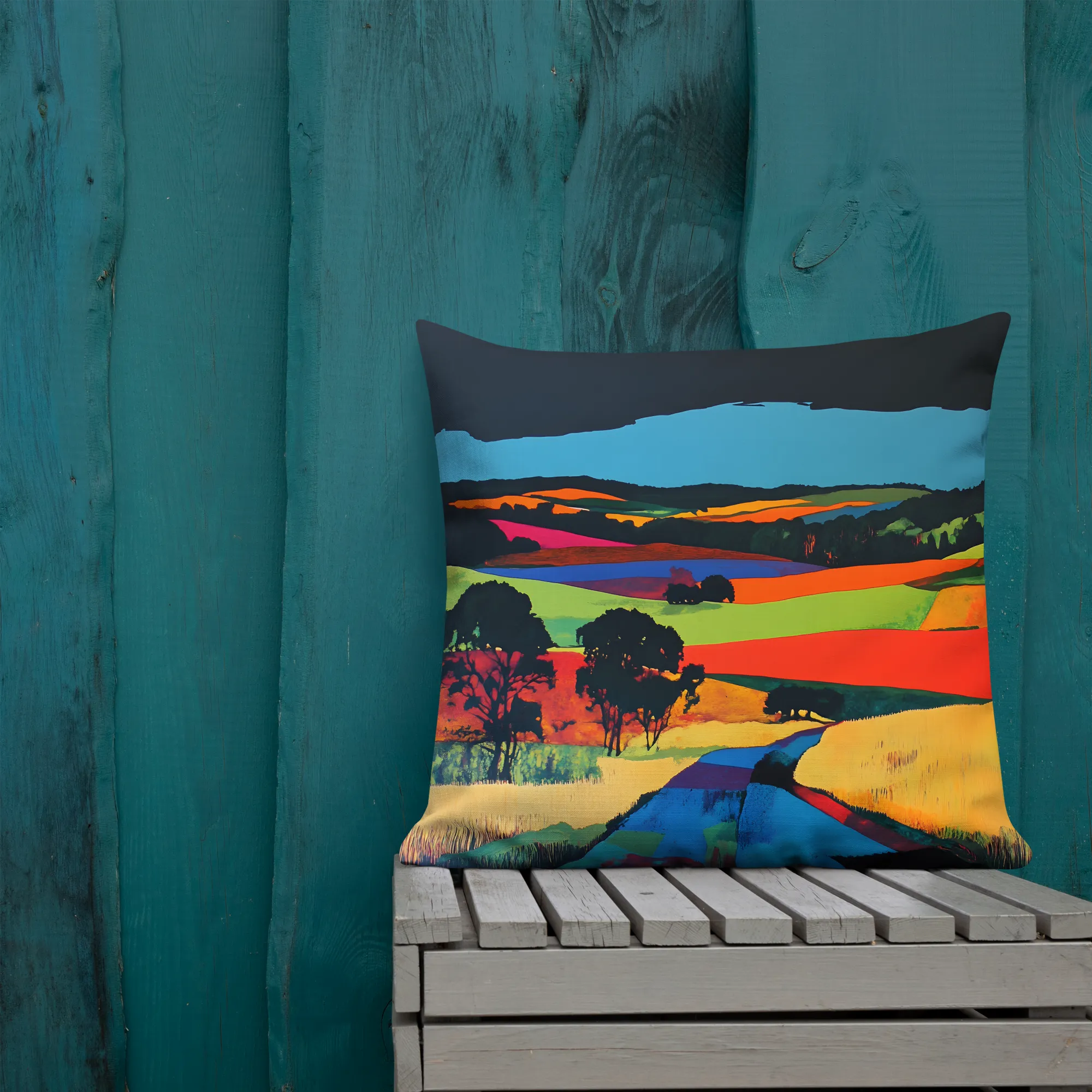 Vibrant Landscape with Road