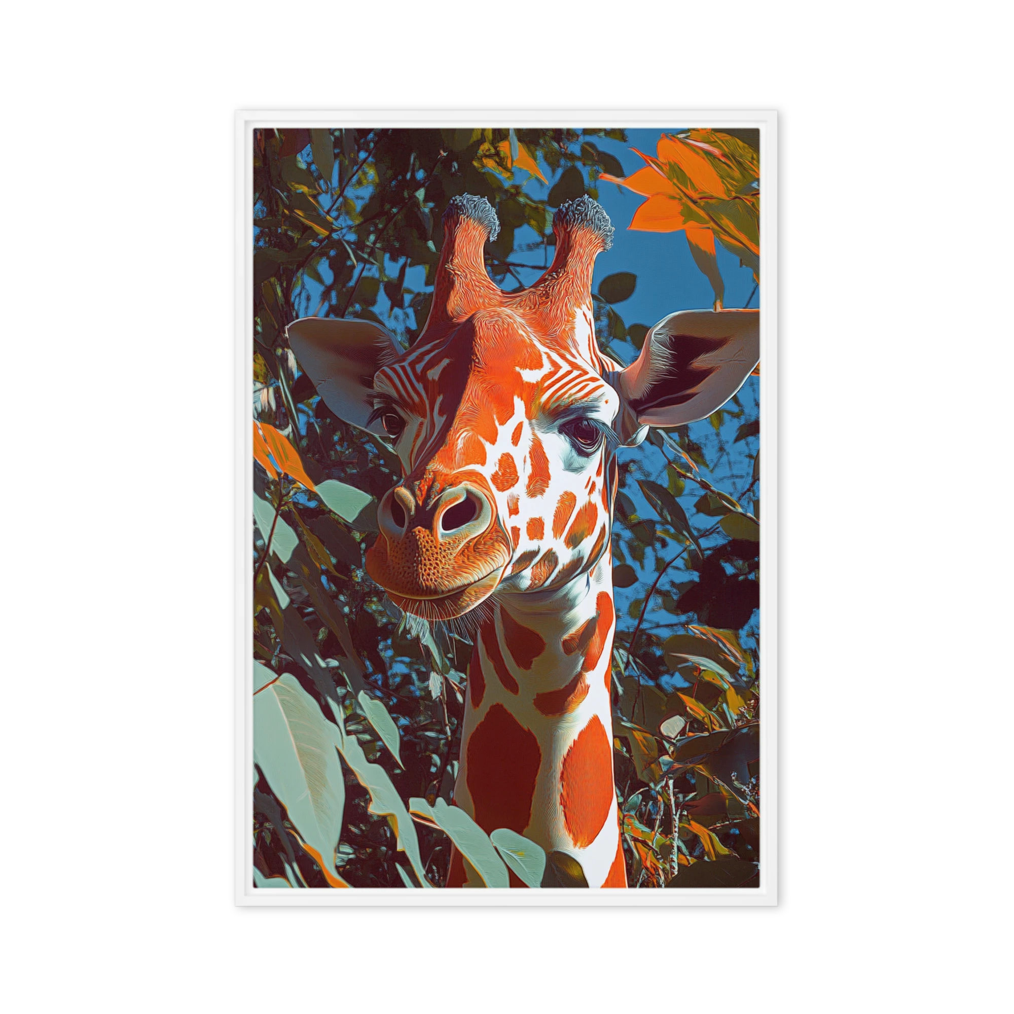 Digital Art Giraffe Portrait