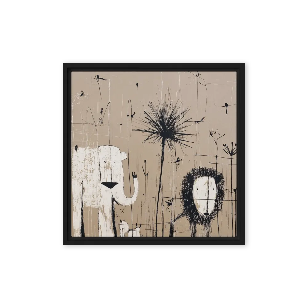 Primal Silhouettes in Scratchy Ink — The scraped plaster