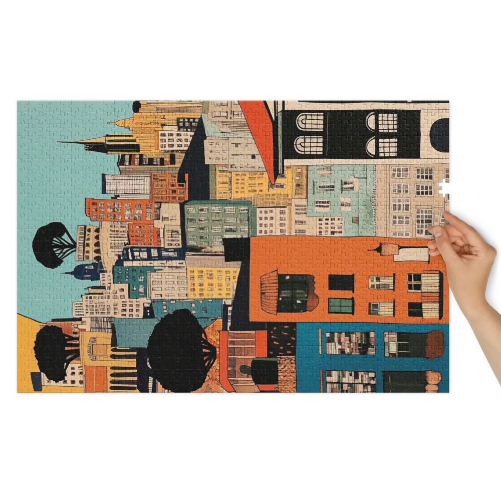 Serenidade Urbana Arborizada 
 Puzzle em caixa de metal