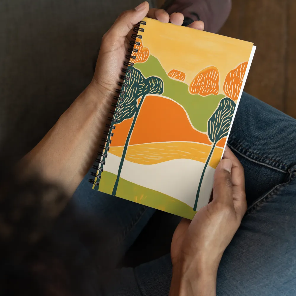 Serene Blocks of Nature 
 Spiral Notebook | 140 pages