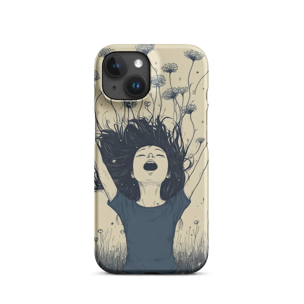 Girl with Flowers | Phone Case