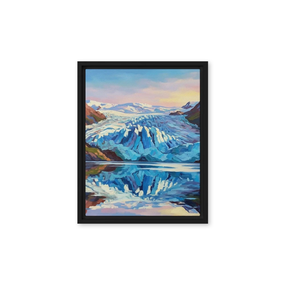 Glacier Reflection at Sunset