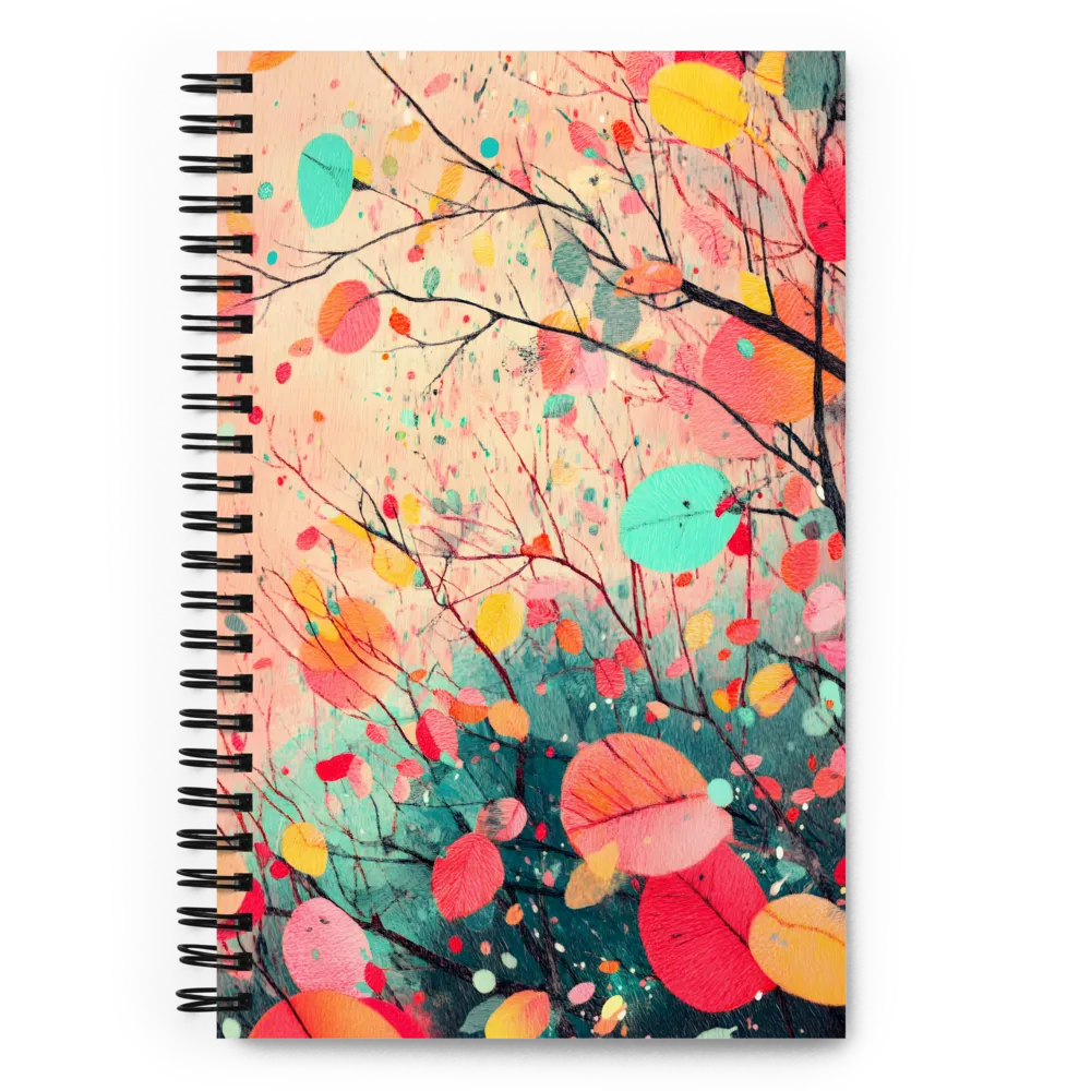 Vibrant Branch Dance 
 Spiral Notebook | 140 pages