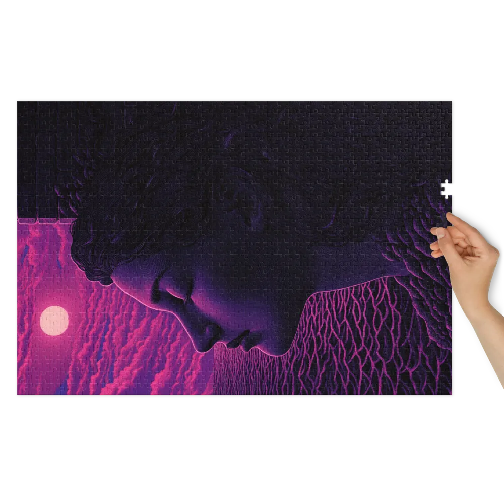 Sonhando sob a Lua Magenta 
 Puzzle em caixa de metal