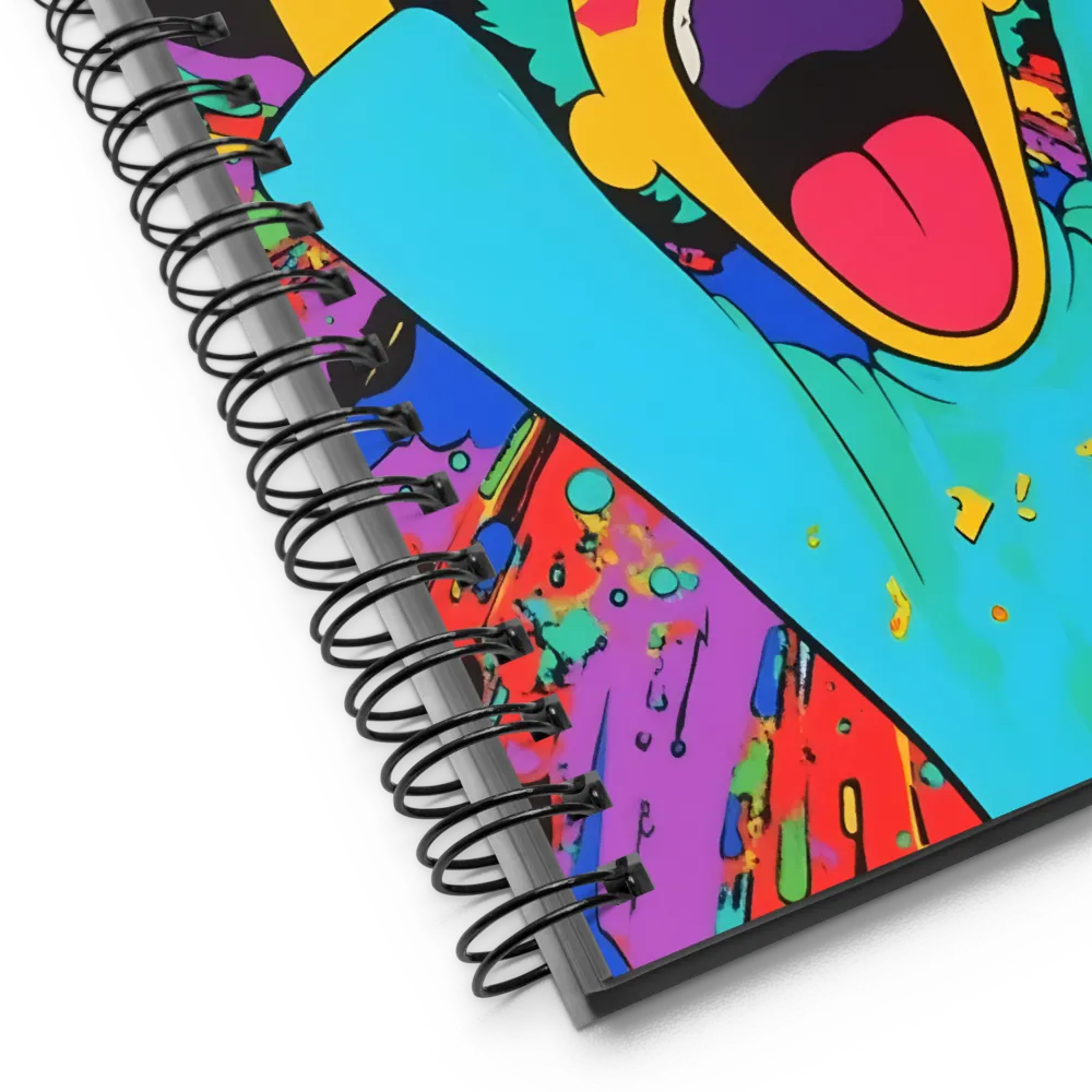 Colorful Scream 
 Spiral Notebook | 140 pages