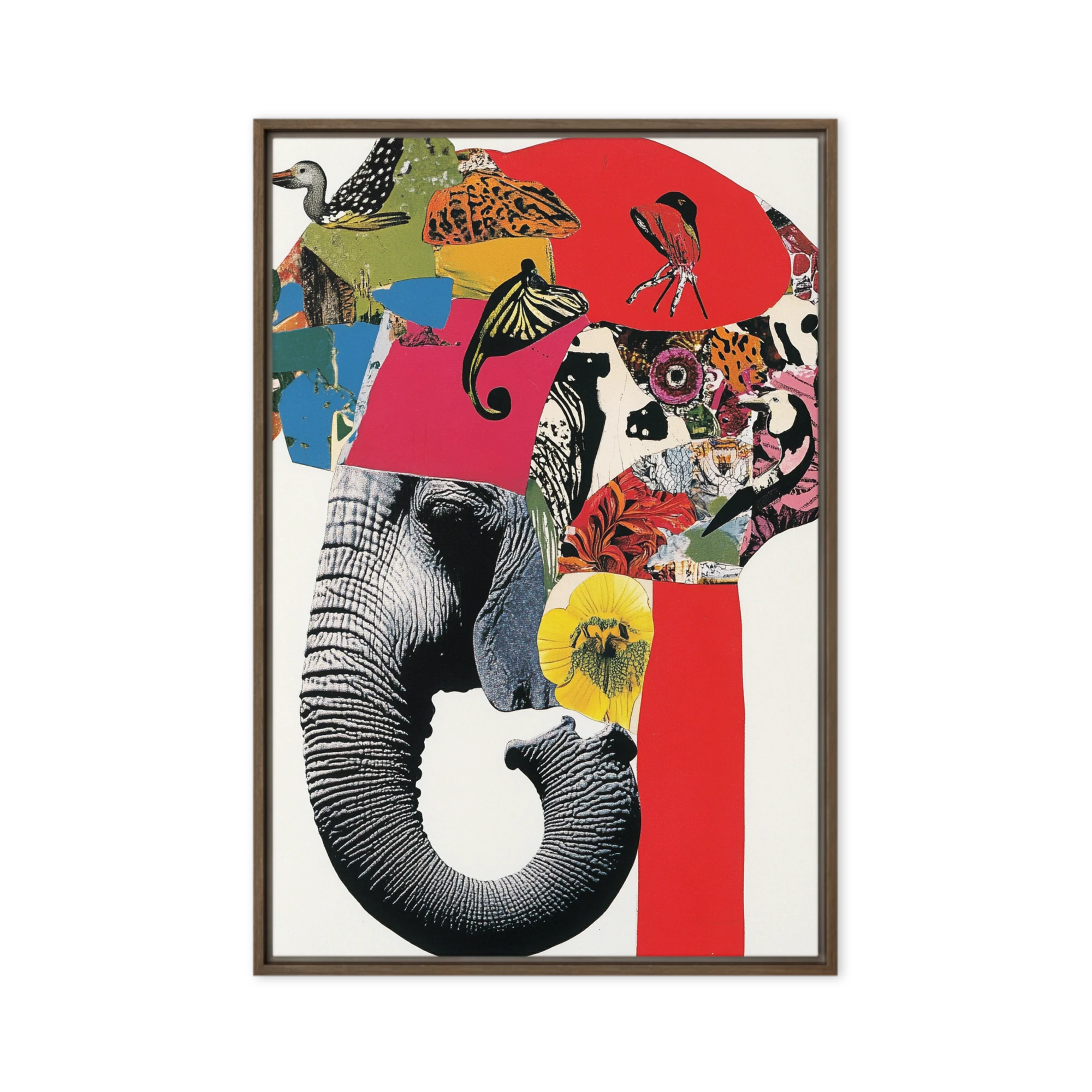 Mixed Media Elephant Collage