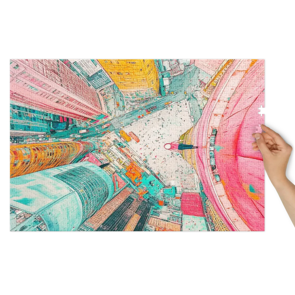 Surreal Aerial Urban Landscape | Jigsaw Puzzle (252/520 pieces)