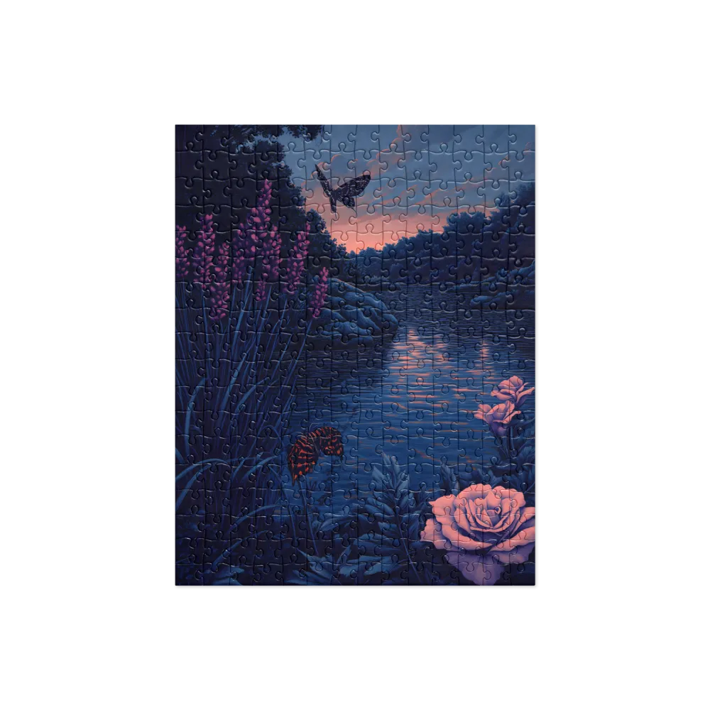 Dusk Reverie with Butterflies 
 Jigsaw Puzzle