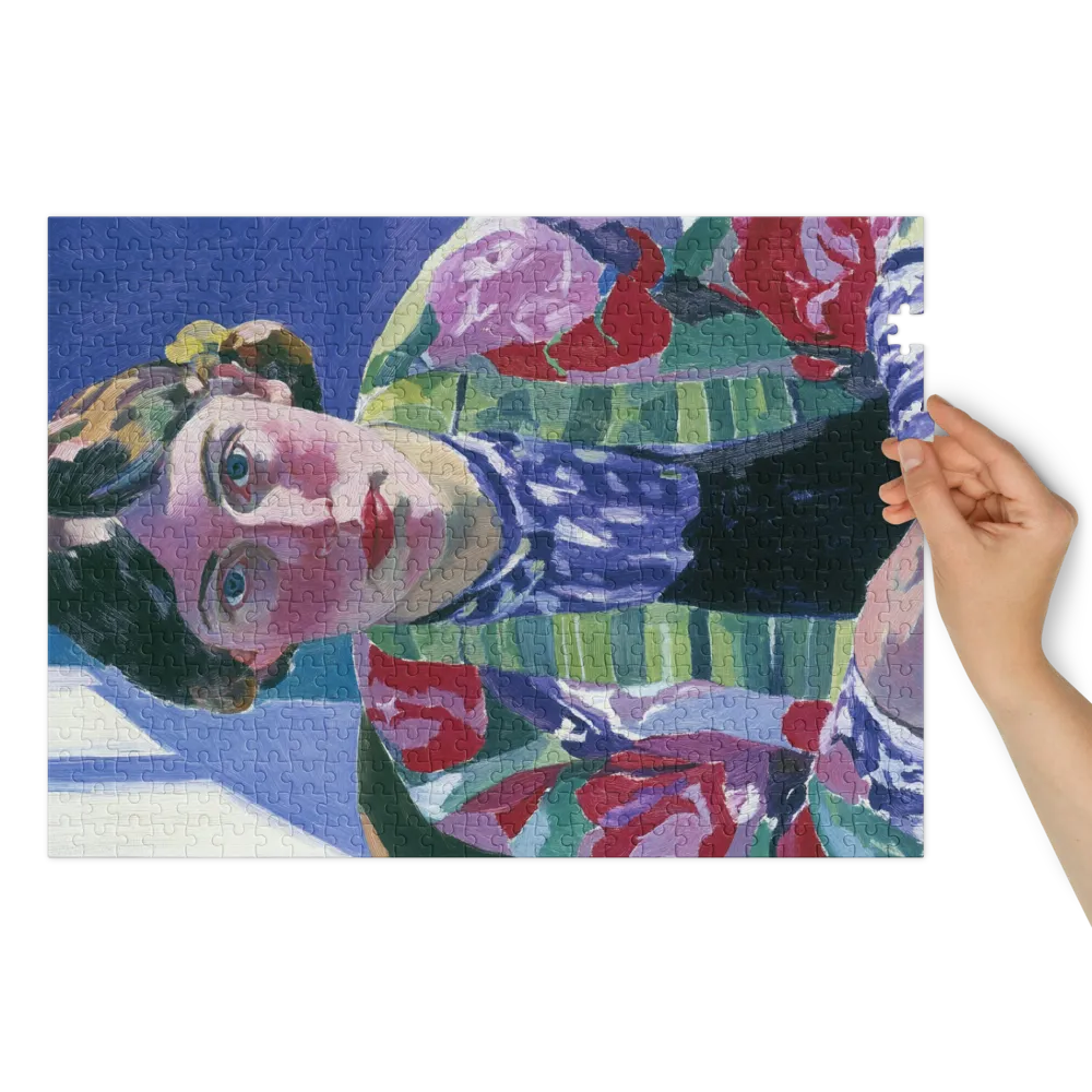 Autoportrait de Vanessa Bell 
 Puzzle en boite metallique