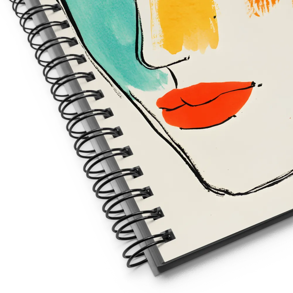 Expressive Color Portrait 
 Spiral Notebook | 140 pages