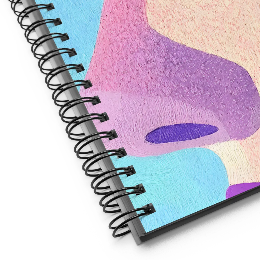 Fragmented Profile in Cyan and Purple