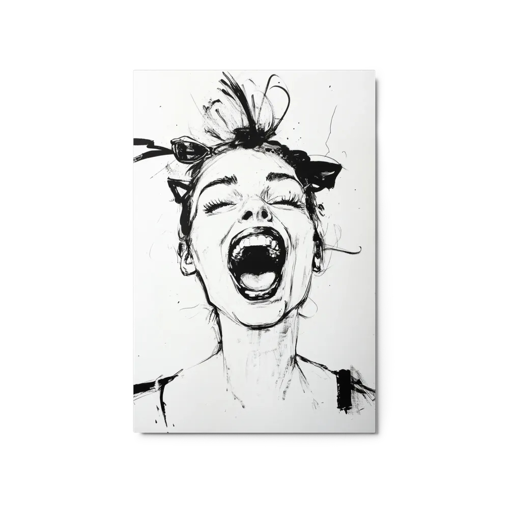 Ecstatic Ink Portrait | Art Print
