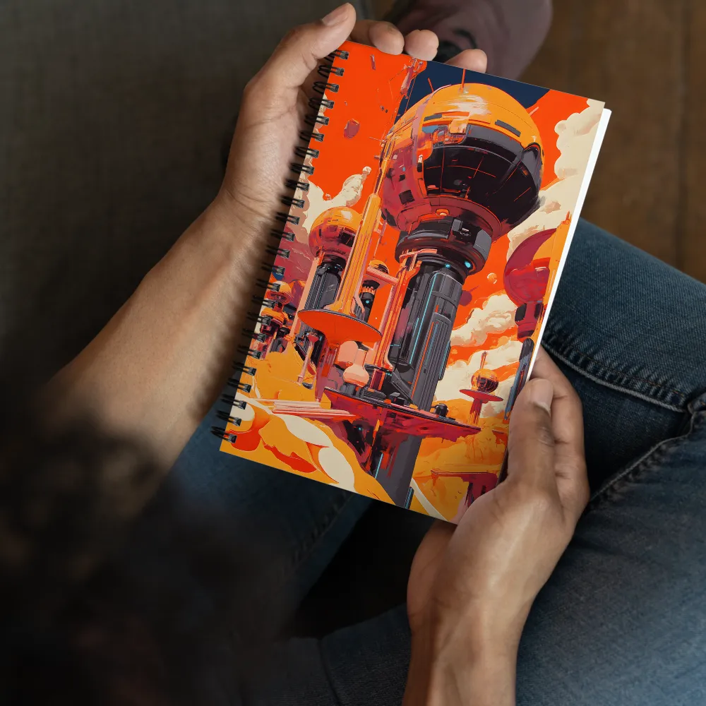 Crimson Horizon 
 Spiral Notebook | 140 pages