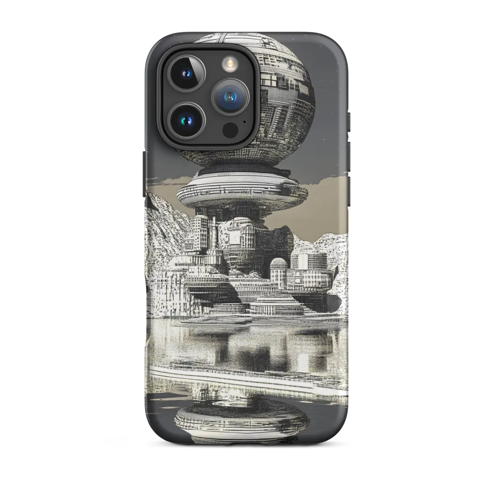 Futuristic Monochrome Cityscape | Phone Case