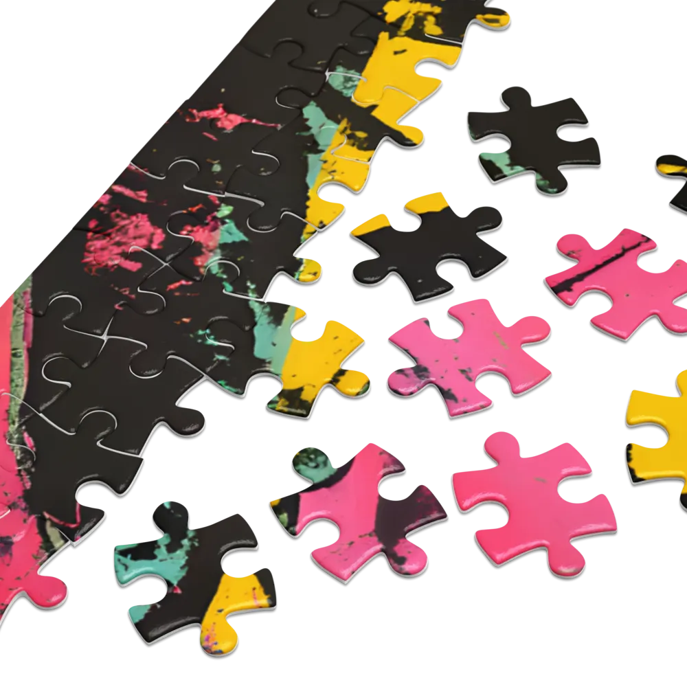 Olhar Neon 
 Puzzle em caixa de metal