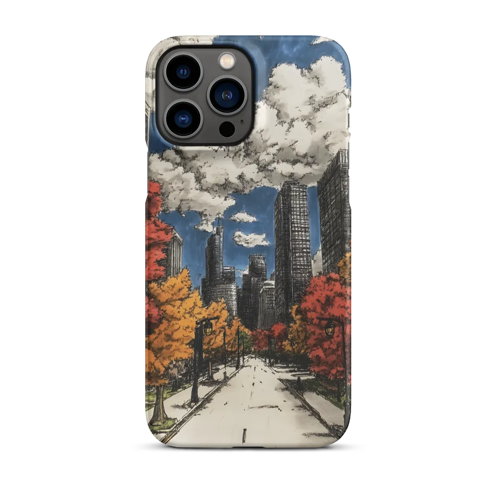 Autumn Cityscape Illustration | Phone Case