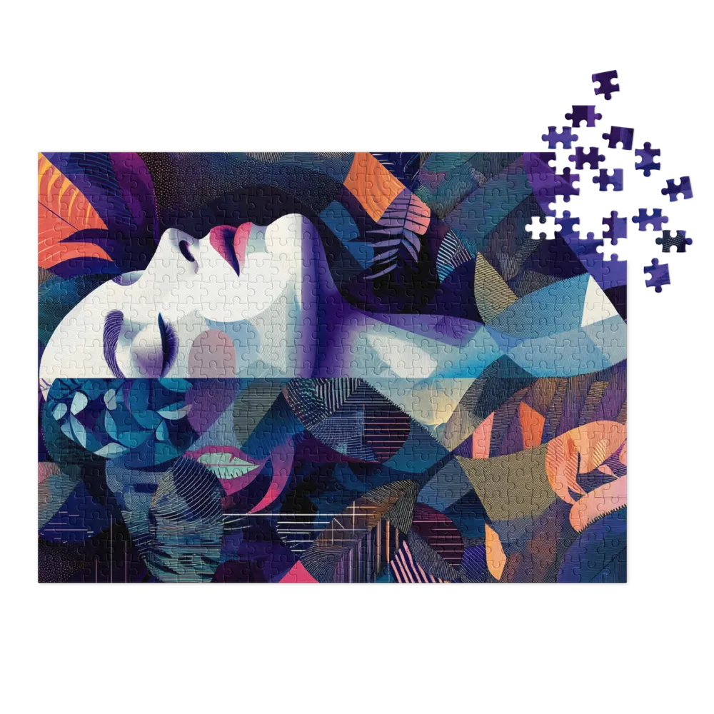Female Portrait with Nature Elements