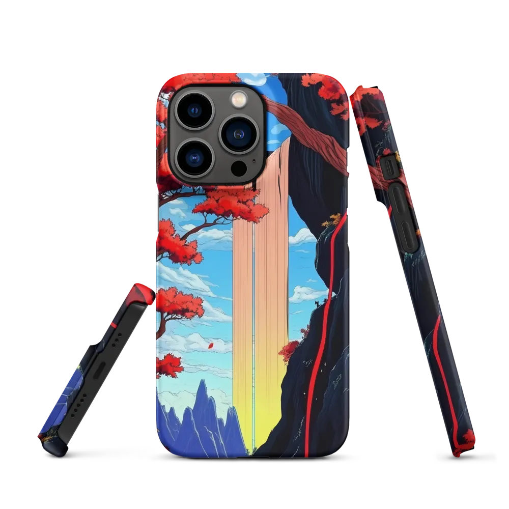 Waterfall in a Mountain Landscape | Phone Case