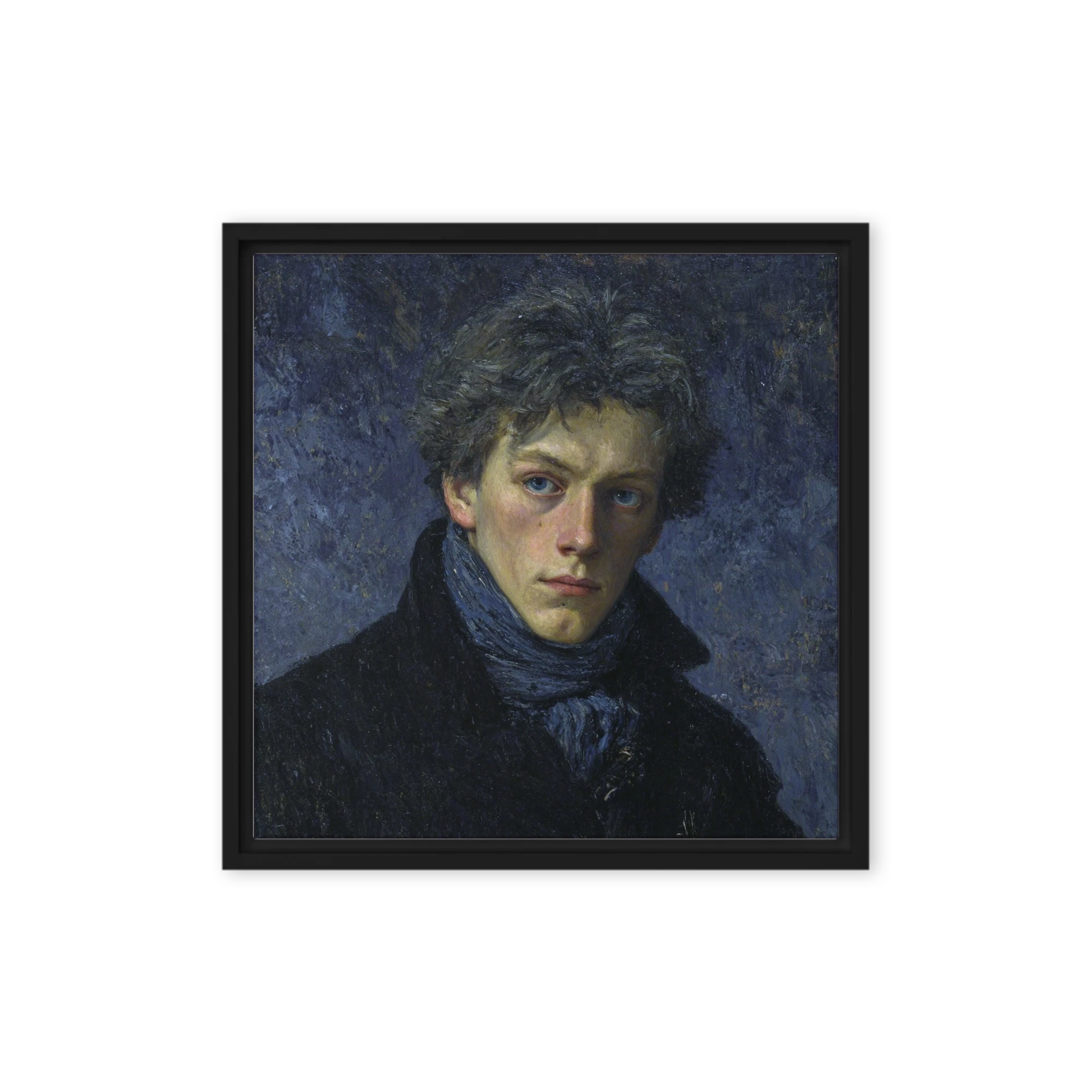Portrait of a Young Man in Blue